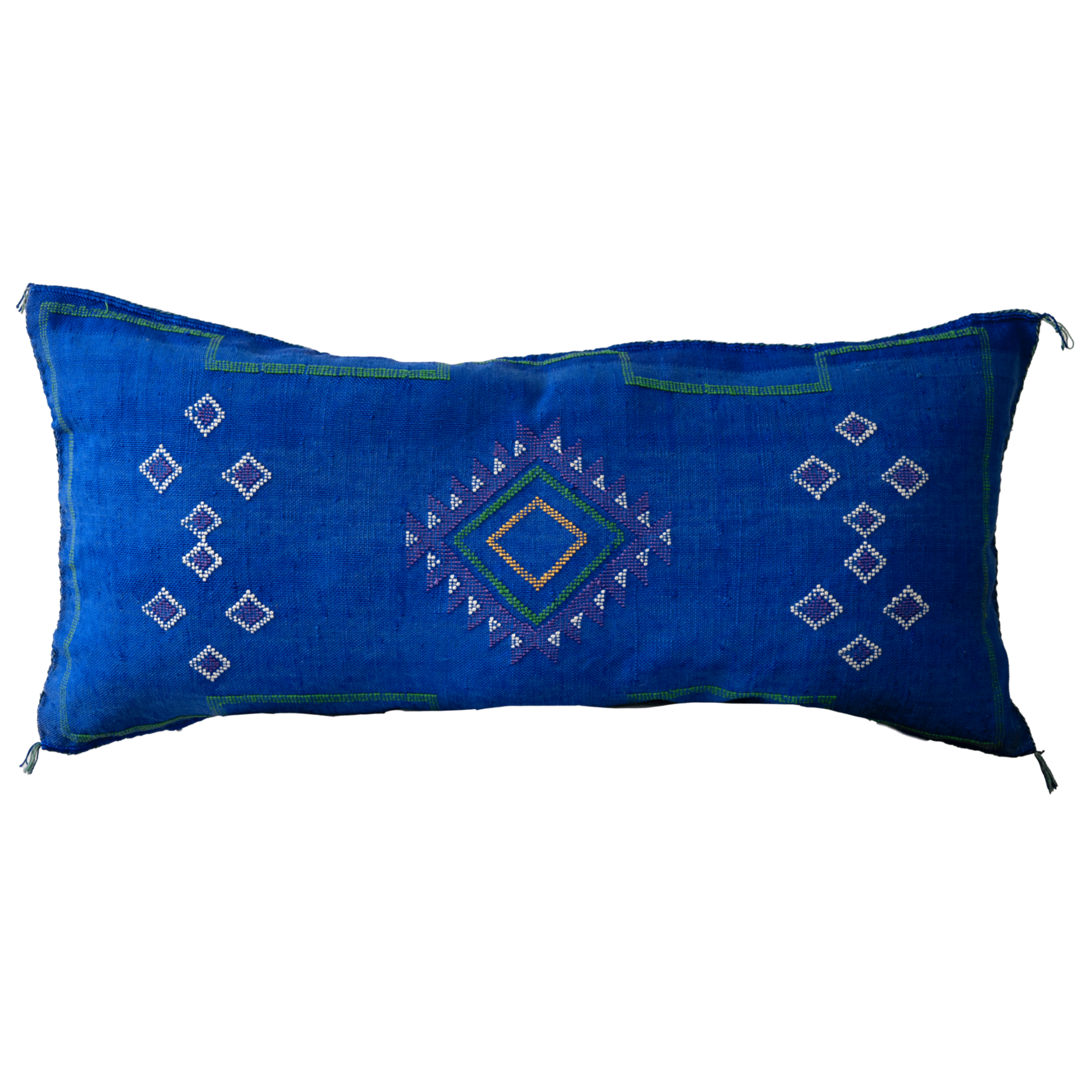 Cojín de Sabra Azul   – Hecho a Mano en Marruecos