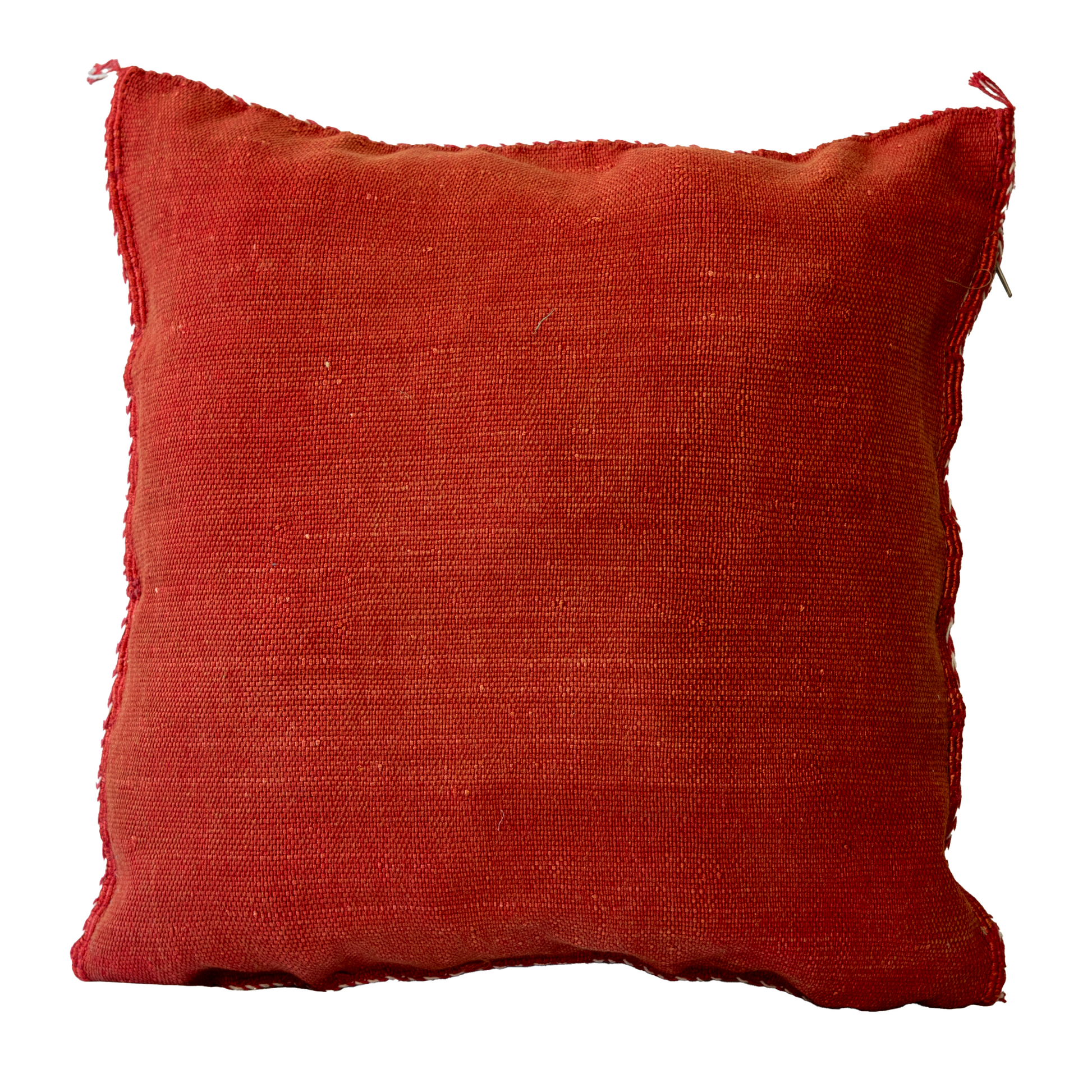 Cojín de Sabra Rojo – Hecho a Mano en Marruecos