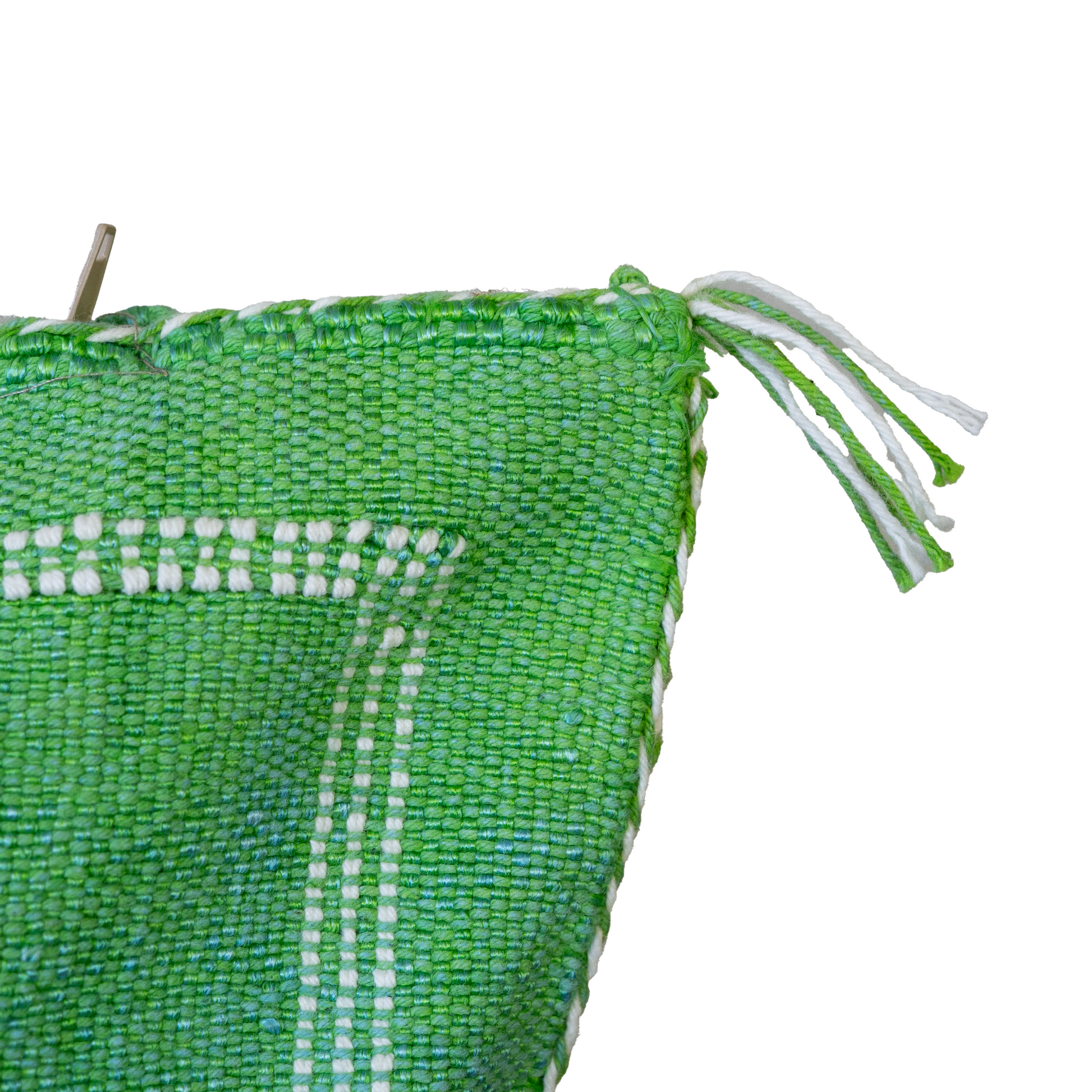 Cojín de Sabra Verde – Hecho a Mano en Marruecos