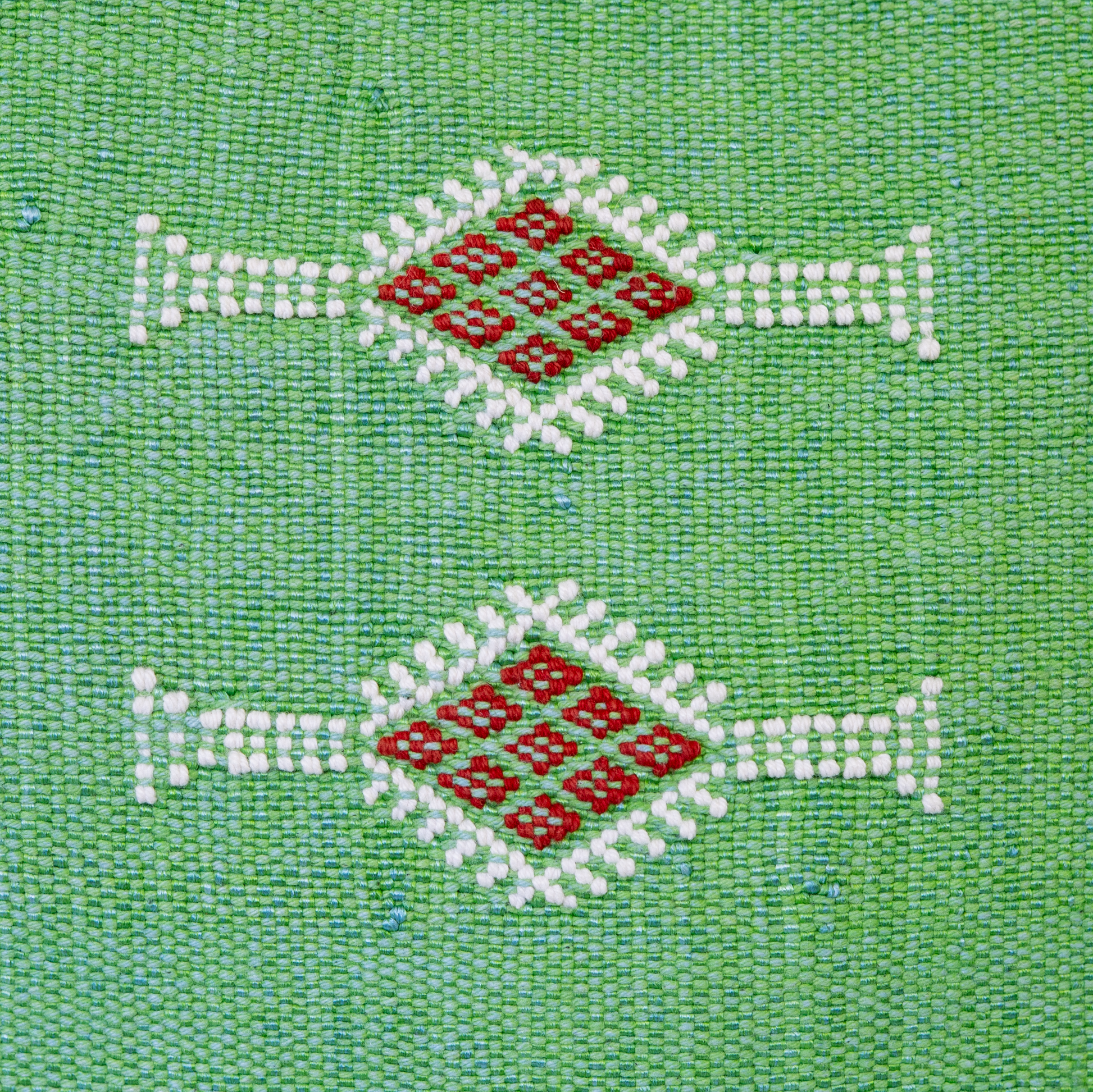 Cojín de Sabra Verde – Hecho a Mano en Marruecos